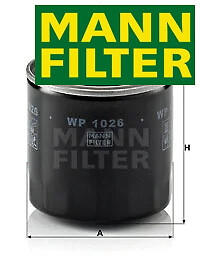 Oil filter 1026 mann - wp,
