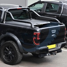 Ford Ranger 2012-2022 Black Long Arm Sports Roll Bar