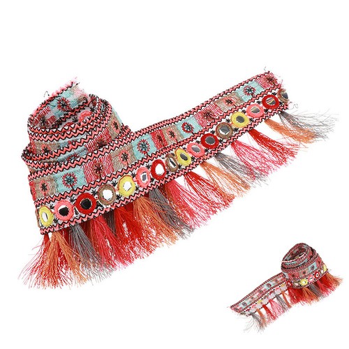 Yard ethnic red jacquard - 1,