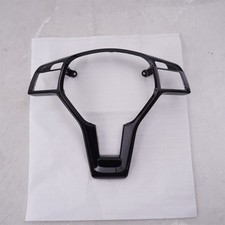 Steering Wheel Cover Trim For Mercedes W176 W212 W217 W117 W218 Gloss Black