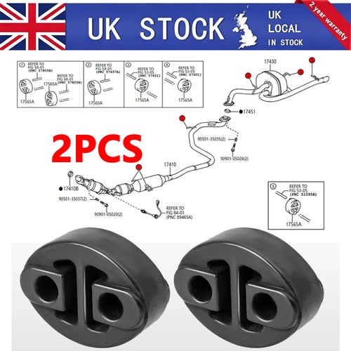 Exhaust hanger rubber mount - 2x,