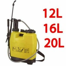 KNAPSACK PRESSURE SPRAYER WATER SPRAY BOTTLE BACKPACK WEED KILLER LITRE GARDEN