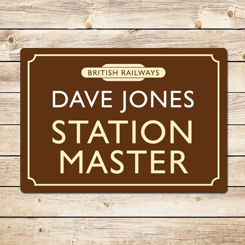Personalised station master - station,