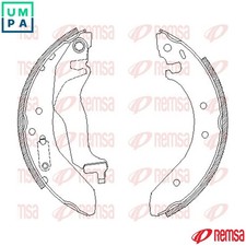 BRAKE SHOE 4400.00 FOR MORRIS ITAL/Station/Wagon MG EXPRESS/Hatchback/Van 1.7L