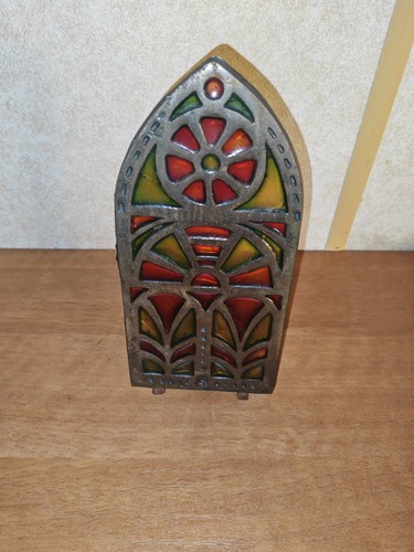 Stained glass candle holder - stained,