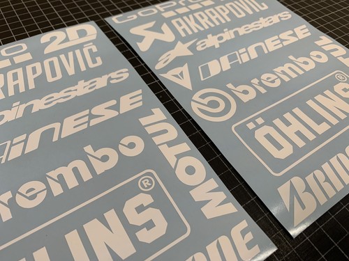Race sponsors sticker set - sponsors,