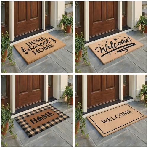 Welcome doormat indoor outdoor - doormat,