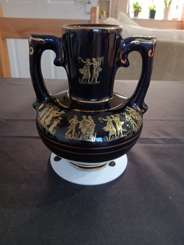 Greek ceramic vase with - with, 24k