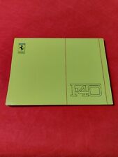 Ferrari F40 Use and Maintenance Booklet 88