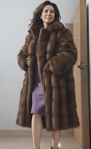 Women vintage real - real, mink