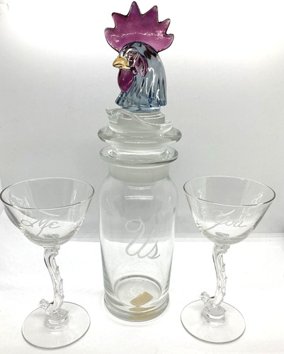 Vintage heisey glass cocktail - vintage,