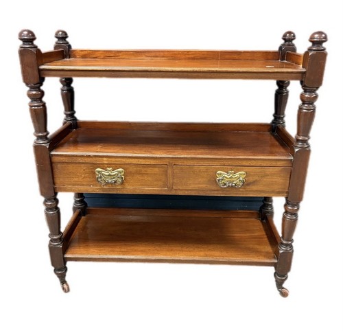 Victorian mahogany three tier - mahogany,