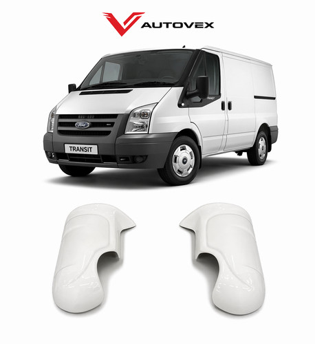 White bat wing mirror - white,