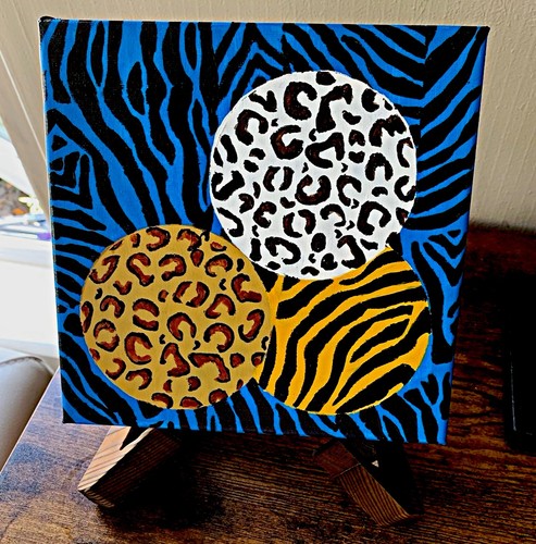 Abstract animal print canvas - abstract,