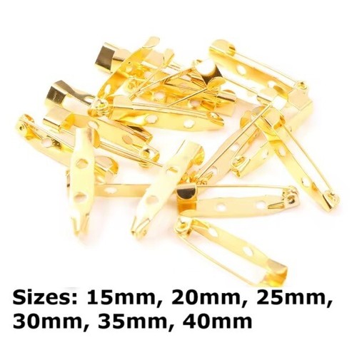 Steel brooch back pins - steel,