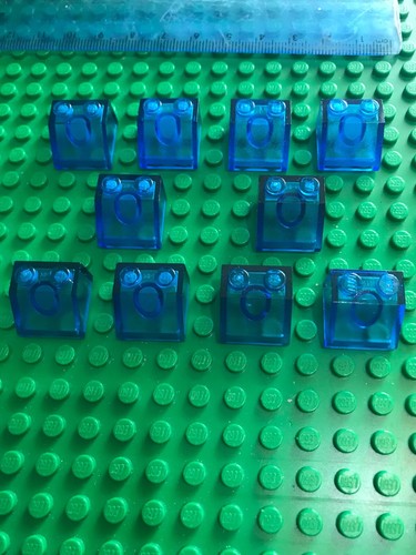 Lego trans blue - 10, 2