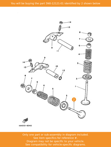Yamaha valve exhaust - valve,,