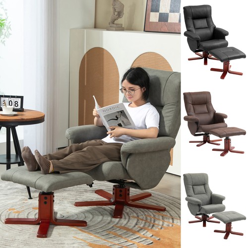 Recliner chair with footstool - recliner,