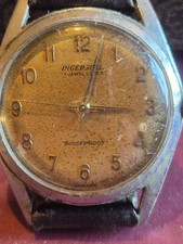 Vintage 17 Jewels Ingersoll Mens Watch Manual Wind Working Order