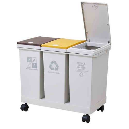 Dual triple mobile recycling - triple,