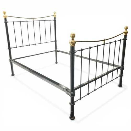 Victorian brass iron double - brass,