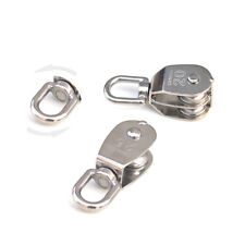 Stainless Steel Heavy Duty Single Double Pulley Block Wheel Swivel Lifting Rope