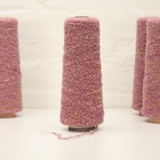 350g Boucle Wool Cone Yarn Weaving Craft Fibre 12WPI Candy Mix