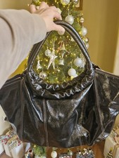 FURLA Large Black Patent