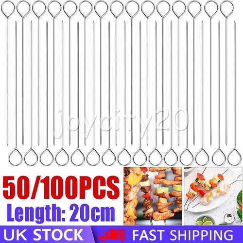 100 bbq skewers stainless - 50-100,