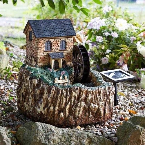 Solar led water feature - water,