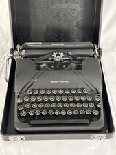 RARE Vintage 4A / 1947 Smith Corona Sterling Typewriter with Case Made in USA
