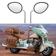 For Indian Roadmaster Dark Horse Classic Elite 10mm Motorcycle Rearview Mirrors
