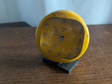 Swiza 8 Miniature Desk Alarm Clock for Restoration, Retro / Space age Clockmaker