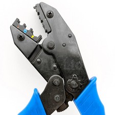 BlueSpot Ratchet Crimping Plier Tool Crimp insulated wire cable Terminal Crimper