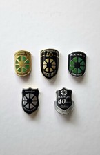 DAHON BIKE HEAD BADGE DECAL STICKER RED OR BLACK 3M ALUMINIUM REPLICA