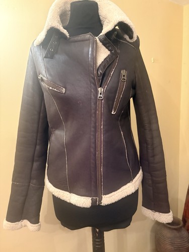 Ladies leather and sheepskin - leather,