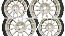 500 Abarth esseesse Brembo Ivory 17" Alloy Wheel & Michelin Tyre Kit UNUSED
