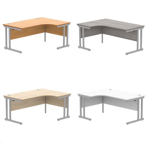 Corner cantilever office desk - cantilever,