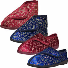 Ladies Slipper Bootie Shoes Diabetic Orthopaedic Wide Fit Fully Washable Boots  