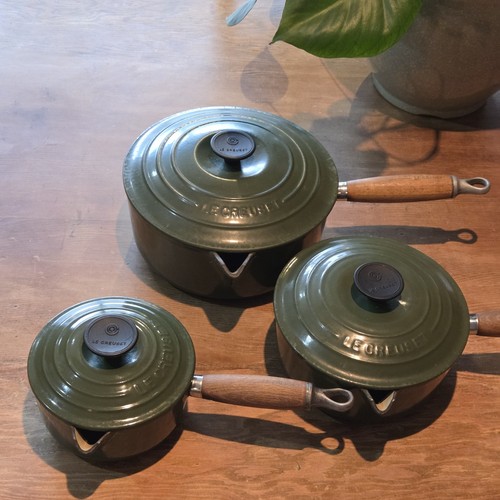 Creuset green saucepan - le,