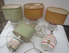 Vintage Royal Victoria Wade Barrel Decanter Lamps - Port, Sherry, Scotch, Gin