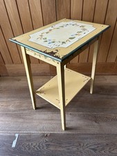 vintage two-tier side table