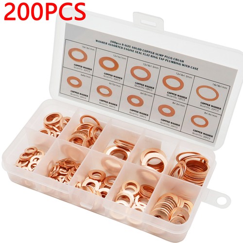 200 pcs sizes solid copper - sizes,