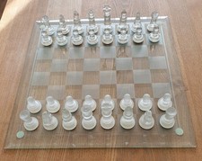 Glass Chess Set, Clear &