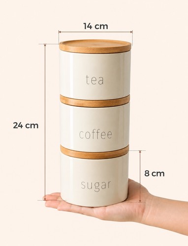 Set tea coffee sugar - set, of
