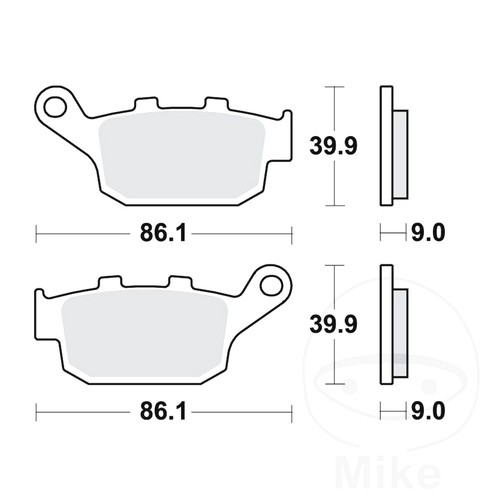 Brake pad rear fits - pad, gsx