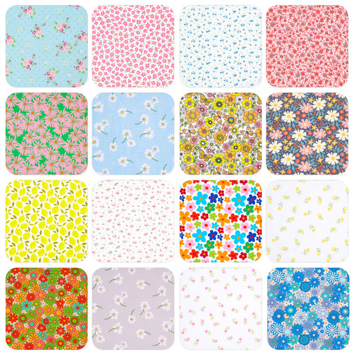 Floral polycotton fabric - polycotton,