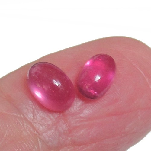 2pcs natural red - natural, ruby