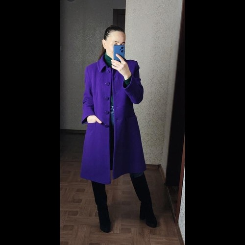 Women hobbs coat purple wool - coat,