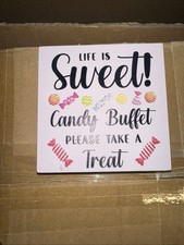 Small Sweet Cart Sign Slight